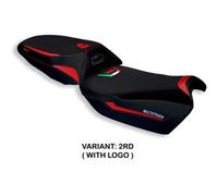 Tpz Italia Rivestimento sella compatibile Ducati Multistrada V4 (21-22) modello Eucla CON LOGO 2RD (rosso)