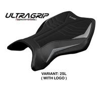 Tpz Italia Rivestimento sella compatibile Kawasaki Ninja H2 R (15-23) modello MadMax Ultragrip CON LOGO 2SL (argento)