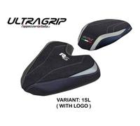 Tpz Italia Rivestimento sella compatibile MV Agusta Brutale 1000 RS (21-24) modello Ankara Ultragrip 1SL (argento) CON LOGO