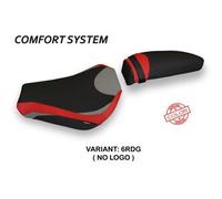 Tpz Italia Rivestimento sella compatibile MV Agusta F4 (10-20) modello Avezzano special color comfort system NO LOGO 6RDG (rosso-grigio)