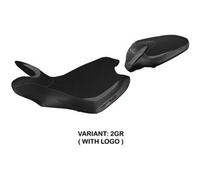 Tpz Italia Rivestimento sella compatibile MV Agusta Turismo Veloce (14-20) modello Sahara CON LOGO 2GR (grigio)