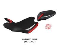 Tpz Italia Rivestimento sella compatibile MV Agusta Turismo Veloce (14-20) modello Sahara special color NO LOGO 2WHR (bianco-rosso)