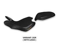 Tpz Italia Rivestimento sella compatibile MV Agusta Turismo Veloce (21-23) modello Balti CON LOGO 2GR (grigio)