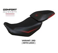 Tpz Italia Rivestimento sella compatibile Voge Valico 500 DS/DSX (20-23) modello Suining Comfort System CON LOGO 2RD (rosso)
