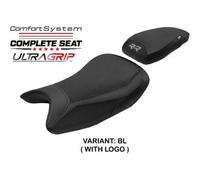 Tpz Italia Sella completa compatibile - BMW S 1000 RR 2019-2025 - mod Varel Ultragrip Comfort System CON LOGO GR (grigio)