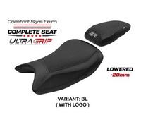 Tpz Italia Sella completa compatibile - BMW S 1000 RR 2019-2025 - mod Varel Ultragrip Comfort System - Ribassata CON LOGO BL (nero)