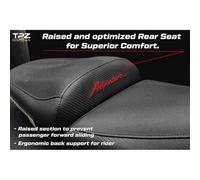 Tpz Italia Sella completa compatibile - Honda Africa Twin 1100 2020-2025 - mod Asmara Comfort System - Ribassata CON LOGO GRS (grigio-argento)