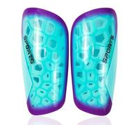 TPZORJX 1 paio di protezioni per le gambe Protezioni per caviglie di calcio per bambini, protezioni per le gambe di calcio per bambini,adatta per gli sport di calcio per ragazzi e ragazze (verde)