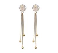 TPZORJX 1 paio Orecchini con fiori di ciliegio Orecchini Pendenti Stelle Argento 925 con Zirconi, Orecchini Lunghi Stelle da Donna Ragazze