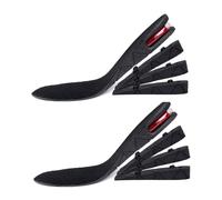 TPZORJX 1 Pairs 4 Strati Aumento di Altezza Solette Cuscino d'aria Alzatacco 3-9cm Regolabile Confortevole Scarpe Rialzate per Scarpe Unisex