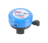 TPZORJX 1 Pcs campanello della bici dei bambini,mini campanello della bici forte di alluminio,montagna Accessori per biciclette,bici dei bambini,Scooter(aereo blu dei cartoni animati)