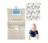 TPZORJX 1 pezzo Borsa per pannolini per bambini, borsa di stoccaggio portatile, borsa per cosmetici, 2 in 1 borsa per pannolini, borsa per pannolini da viaggio di mamma crema per salviette per bambini