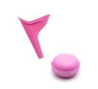 TPZORJX 1 pezzo Orinatoio portatile da donna, orinatoio pieghevole da donna, imbuto riutilizzabile da donna per l'urina, vasino da appoggio per maternità con contenitore (rosa)