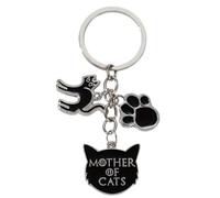 TPZORJX 1 pezzo Portachiavi divertente gatto nero, regalo per amanti dei gatti, portachiavi carino, portachiavi gatto, gatto nero, regalo divertente