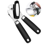 TPZORJX 1 x apriscatole manuale, acciaio inossidabile sicuro, design magnetico, apriscatole 2 in 1, vincitore del test, apribottiglie, impugnatura antiscivolo e manopola ergonomica