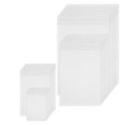 TPZORJX 100Pcs Bustine Trasparenti Richiudibili, 4 misure Ziplock sacchetti di plastica piccoli trasparenti sacchetti richiudibili per Cucina Cibi Secchi Dolci