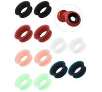 TPZORJX 12 Pezzi di anello per tappi per le orecchie- per Le Orecchie, Mute Style Pack in Silicone Pacchetto Stile Inserto Muto Tappi per Le Orecchie per Casa Ufficio Biblioteca (6 Colori)
