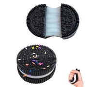 TPZORJX 2 pezzi Oreo Squishy,Simulazione di Biscotti,Taba Squishy Oreo,Giocattoli antistress,Giocattoli per bambini e adulti,Giocattoli morbidi a decompressione,Perfetti per casa,Ufficio