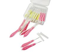 TPZORJX 30 Pezzi Scovolini Interdentali,Scovolino per Pulizia Denti con Coperchio,Pulire Gli Spazi Stretti Tra Denti,Mantenere Salute Orale per Bambini,Uomini,Donne(2 Colori)