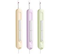TPZORJX 3PCS 2 in 1 Infila Ago e Scucirino da Sarta,infila ago, Infila Aghi Portatile, Infila Aghi per Cucire a Mano Doppia Testa 2 in 1 Seam Ripper Retrattile per Cucire e Progetti di Artigianato