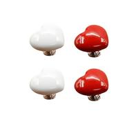 TPZORJX 4 pezzi pulsanti per sciacquone per WC - Pulsante per WC con sciacquone Pulsante decorativo per bagno Maniglia bianca