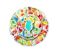 TPZORJX 50pcs stickers，Adesivi scarabocchi cocktail, Adesivi Aperol Spritz，Adulti, Graffiti Con Marchio in Vinile Impermeabile Sticker per skateboard, chitarra, computer, scooter, laptop