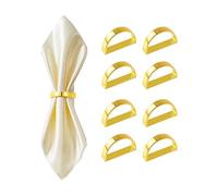 TPZORJX 8 Pezzi portatovaglioli - Fibbie per tovaglioli in metallo, set di anelli per tovaglioli per feste di matrimonio,compleanno, Ringraziamento, decorazione per il tavolo da pranzo (Oro)