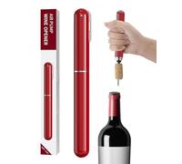 TPZORJX Apribottiglie di vino a pressione d'aria 2 in 1 con tagliaborraccia apribottiglie, facile da aprire, portatile, da viaggio, vino, sughero, ideale come regalo per gli amanti del vino,rosso