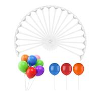 TPZORJX Asta per palloncino 32 cm, aste di supporto per palloncino compleanno, bastoncini di palloncini riutilizzabili, porta palloncino per compleanno, matrimonio, anniversario, articoli per feste