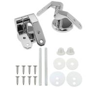 TPZORJX Set di 2 accessori per la cerniera del sedile del water, cerniera in lega di zinco con viti, accessori per il coperchio del water, chiusura del coperchio del water (argento)