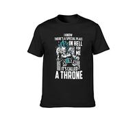 TqaSerHqs Super Saiyan Vegeta God Throne Funny Style Hipster Fashionable EU Size Young T-Shirt Black M