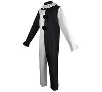 TQEBWUS 157 cm Art The Clo-wn Costume Cosplay, Terrifier Clo-wn Cosplay Bodysuit/vestito, Halloween spaventoso Kil-ler Clo-wn tuta abiti Halloween Carnevale Horror Suit Set per uomo donna - Stile