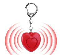 TQEBWUS Allarme Portachiavi | 125dB Dispositivo Di Difesa A Forma Di Cuore | Portachiavi Con Suono Forte E Luce - Per Ragazze, Donne, Bambini, Anziani, Escursionismo, Viaggio, Parcheggio, Sera