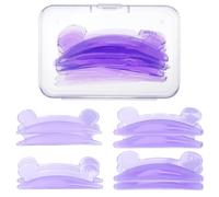 TQEBWUS Aste per permanente, aste per sollevamento ciglia | 4 paia di cuscinetti morbidi per il sollevamento delle ciglia in stile orso in silicone,Cuscinetti morbidi riutilizzabili per sollevamento