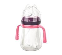 TQEBWUS Biberon per il latte, biberon per bambini che allattano al seno - Biberon anti-colica da 240 ml - Manici facili da impugnare, biberon per l'allattamento al seno, per l'allattamento