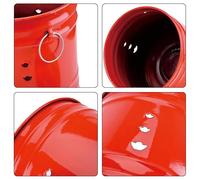 TQEBWUS Gabbia Bruciatore con Coperchio,Secchio per Bruciare Carta con Maniglia Ergonomica - Bruciatore Antiscintilla Per Giardino Terrazzo Campeggio Spiaggia Balcone Interno