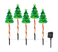 TQEBWUS Luci Per Albero Di Natale E Sentiero,Picchetto Luminoso Ad Energia Solare 600mAh | Calendari Del Conto Alla Rovescia Per Le Vacanze | Per Giardino Cortile Sentiero Ingresso Patio Terrazzo