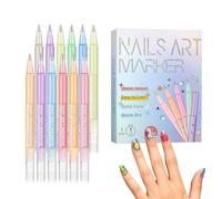 TQEBWUS Pennarelli Per Smalto Per Unghie - 12 Colori Impermeabile Asciugatura Rapida Strumento per Doodle - Penna Doodle Per Unghie,Per Principianti Adolescenti Donne Casa Salon Manicure Feste Pratica