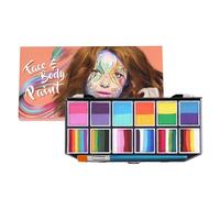 TQEBWUS per il trucco della pittura per il corpo, per la pittura per il viso | Kit di pittura per il viso lavabile | Kit per pittura del viso a base d'acqua a 12 colori, di trucchi per cosplay,