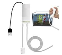 TQEBWUS Pompa Sifone per Acqua, Sifone Elettrico Autoadescante, Pompa Portatile, per Acquario Stagno Irrigazione Piscina Giardino Cantina All'Aperto