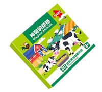 TQEBWUS Puzzle Magnetico - Libro Puzzle Attività Educative Prima Infanzia,Giochi di Viaggio Magnetici per Bambini Ragazze Ragazzi Età 2-6 Anni,Per Ragazze Ragazzi Bambini 2-6 Anni Asilo Scuola Materna