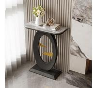 Tqertrtfxa con Supporto in Metallo Dietro Il Divano,Tavolino da Ingresso,tavolino in Stile Moderno,Piano in Marmo Artificiale,Adatto a,Soggiorno e Camera Letto(C,60 * 30 * 75cm/23.6 * 11.8 * 29.5in)