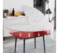 Tqertrtfxa Design del Piano Pieghevole in Quattro Parti - Offre Una Superficie da Pranzo Extra-Large, Perfetta per l'Uso Familiare Occasionale, Ideale per Pranzi(150cm/59.1in)