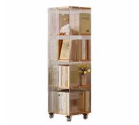Tqertrtfxa Libreria a rotazione acrilica libreria a 360 gradi per la casa mobile in legno a legno massimo degli studenti per risparmiare spazio e grande capacità(125cm/49.2in)