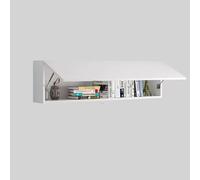 Tqertrtfxa Librerie a parete,mobili pensili,librerie a con ante,pannelli in legno massello,Mobiletto pensile per lavanderia;Libreria rettangolare a,Adatta per bagni/camere da letto(D,120cm/47.2in)