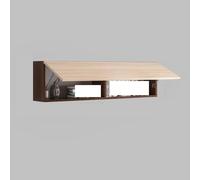 Tqertrtfxa Librerie a parete,mobili pensili,librerie a con ante,pannelli in legno massello,Mobiletto pensile per lavanderia;Libreria rettangolare a,Adatta per bagni/camere da letto(F,120cm/47.2in)