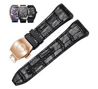 TQHGHX 28mm Nylon Genuine Leather Silicone Watch band Black Blue Folding Buckle Watch Strap For V45 Series Watchbands