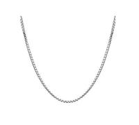 TQHGM 100Piece Women's Clavicle Box Chain Crystal from Copper-Plated White Gold Venetian Wedding Jewelery