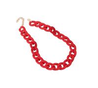 TQHGM Accessorie Colorful Beaded for Women, Rainbow Beads Colorful Chain Choker s Wide Chain Collar Neck Jewelry