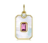 TQHGM Accessorie Diopside Pattern Heart Shaped Garnet Pendant Luxury Jewelry Chains Accessories